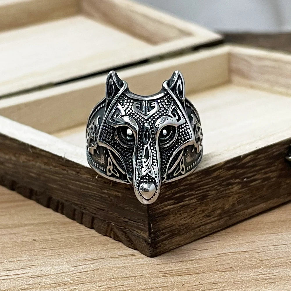 PENDRA Wolf Vintage Ring