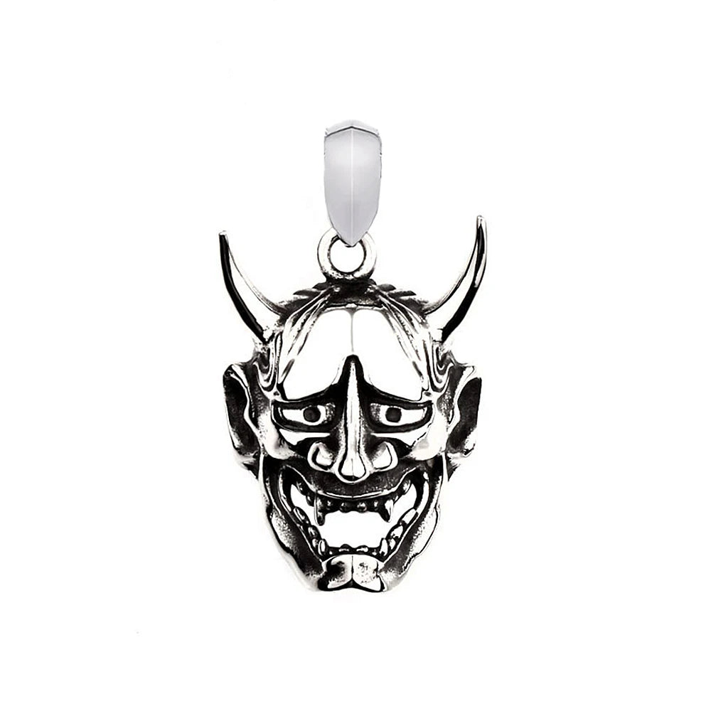 PENDRA Prajna Mask Vintage Pendant Necklace