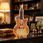 Dolly Parton Guitar Glass Liquor Decanter Whiskey Bottle Home Bar Decor Fan Collectible Gift