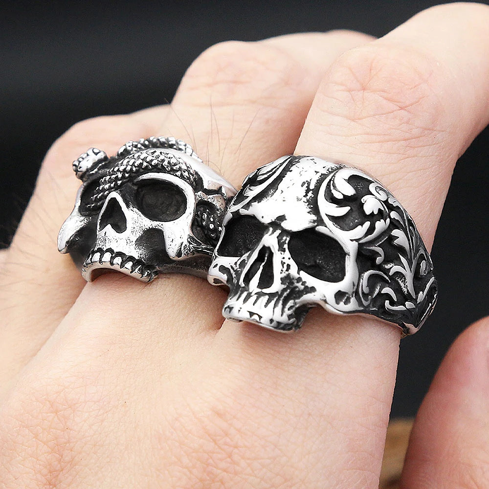 PENDRA Skullforge Gothic 316L Stainless Steel Ring