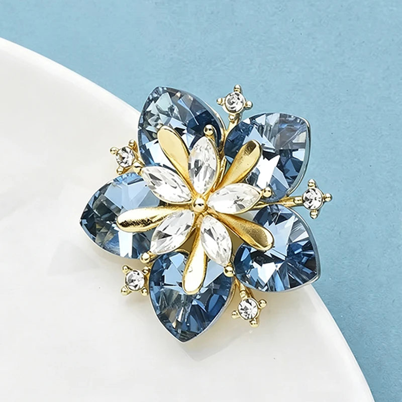 PENDRA Peachelle Crystal Peach Blossom Brooch