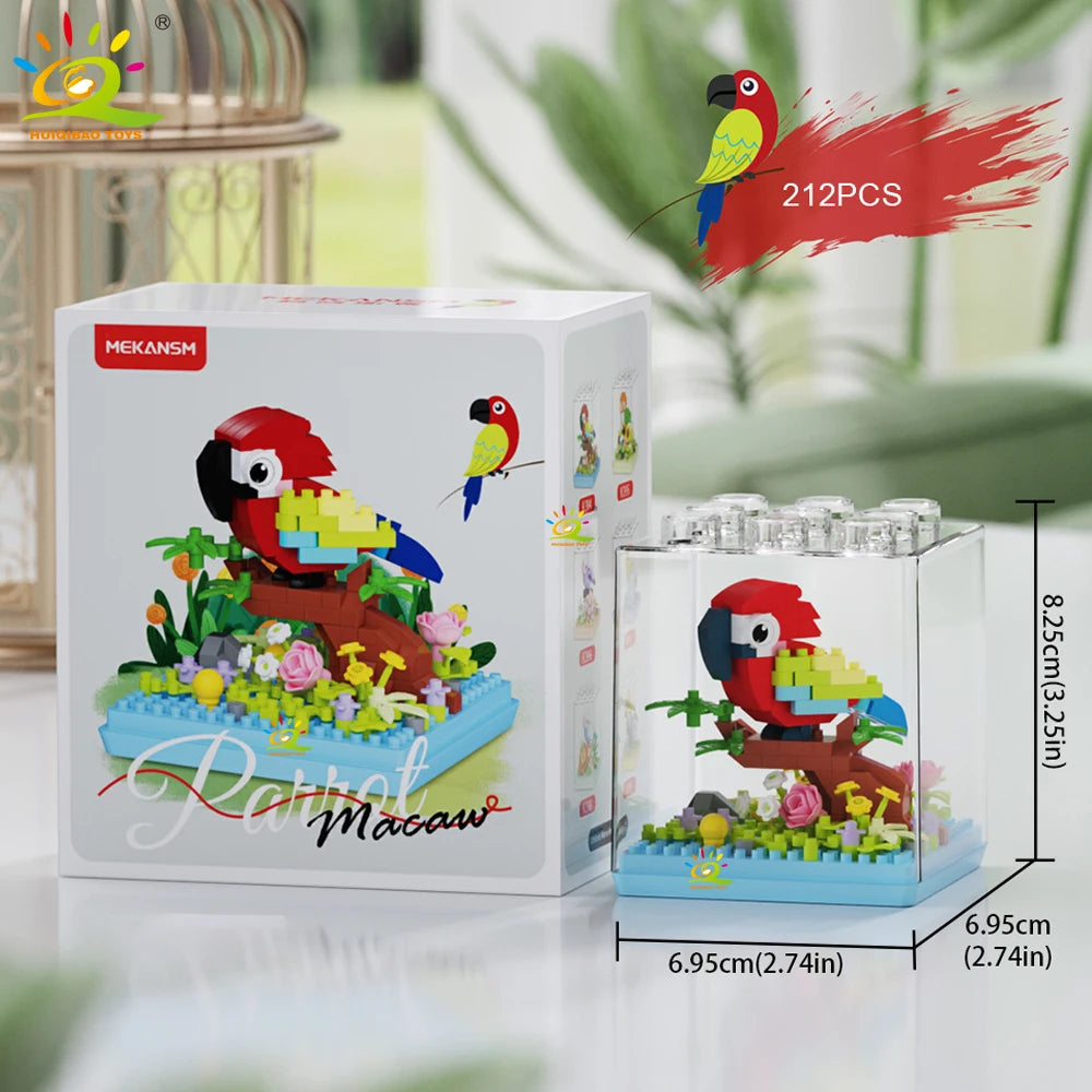 PENDRA Parrot Bird Micro Building Set