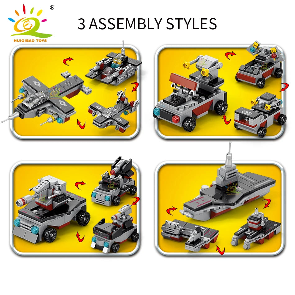 PENDRA 8in1 Military Ship Building Set