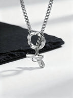 PENDRA Cuban Handcuffs Chain Necklace