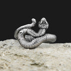 PENDRA Snakeband Simple Stainless Steel Snake Ring