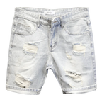 High Quality New Summer Korean Luxury Clothing Design Men's Casual Denim Shorts Distressed Cat Whisker Streetwear Short Pants