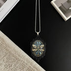 PENDRA Dragonfly Vintage Yellow Dragonfly Pendant