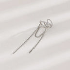 PENDRA Silver Gold Zircon Earrings
