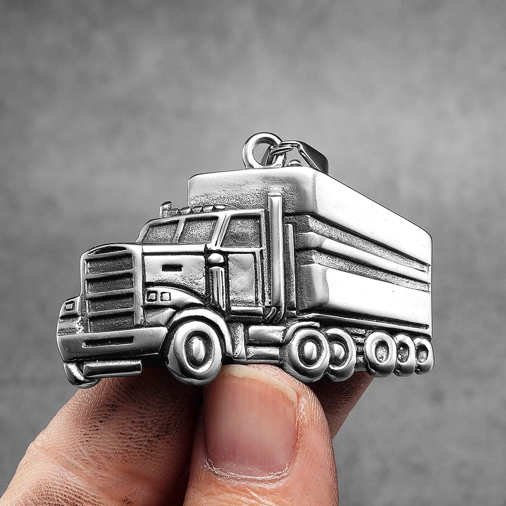 PENDRA Trucks Driver Rock Steel Necklace