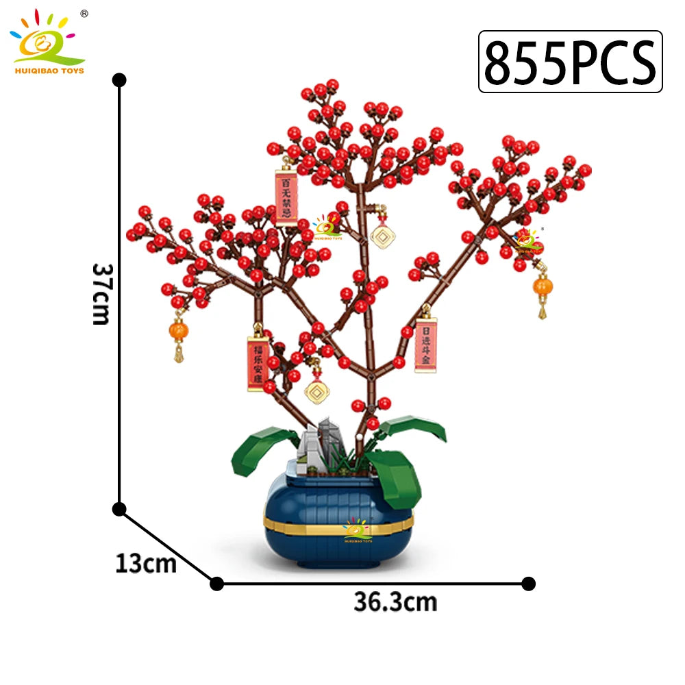 PENDRA Plum Blossom Floral Building Set