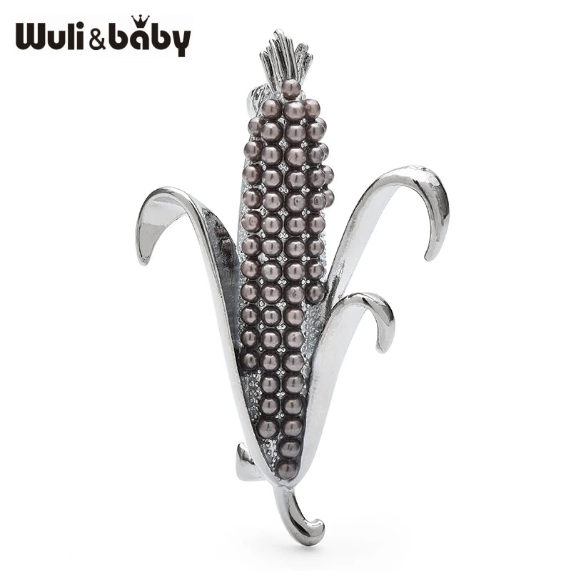 PENDRA Cornelia 3-Color Pearl Corn Brooch