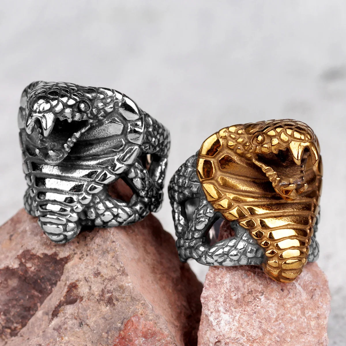 PENDRA Cobra Snake Animal Steel Ring
