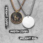 Prayer Religion Believer Stainless Steel Men Women Necklaces Pendants Chain Amulet Punk Trendy Jewelry Creativity Gift Wholesale