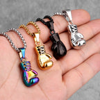 PENDRA Boxing Gloves Boxer Steel Necklace