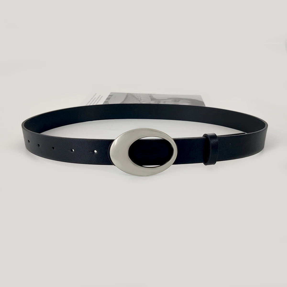 Vintage Belt Moon Star Punk Decoration Couple Y2k Buckle Metal Men and Women Pu Leather Belt Jeans Pants Belt