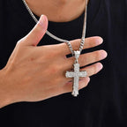 PENDRA Cross Rhinestone Pendant Necklace