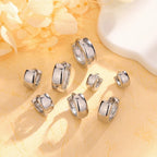PENDRA Plain Geometry Hoop Earrings