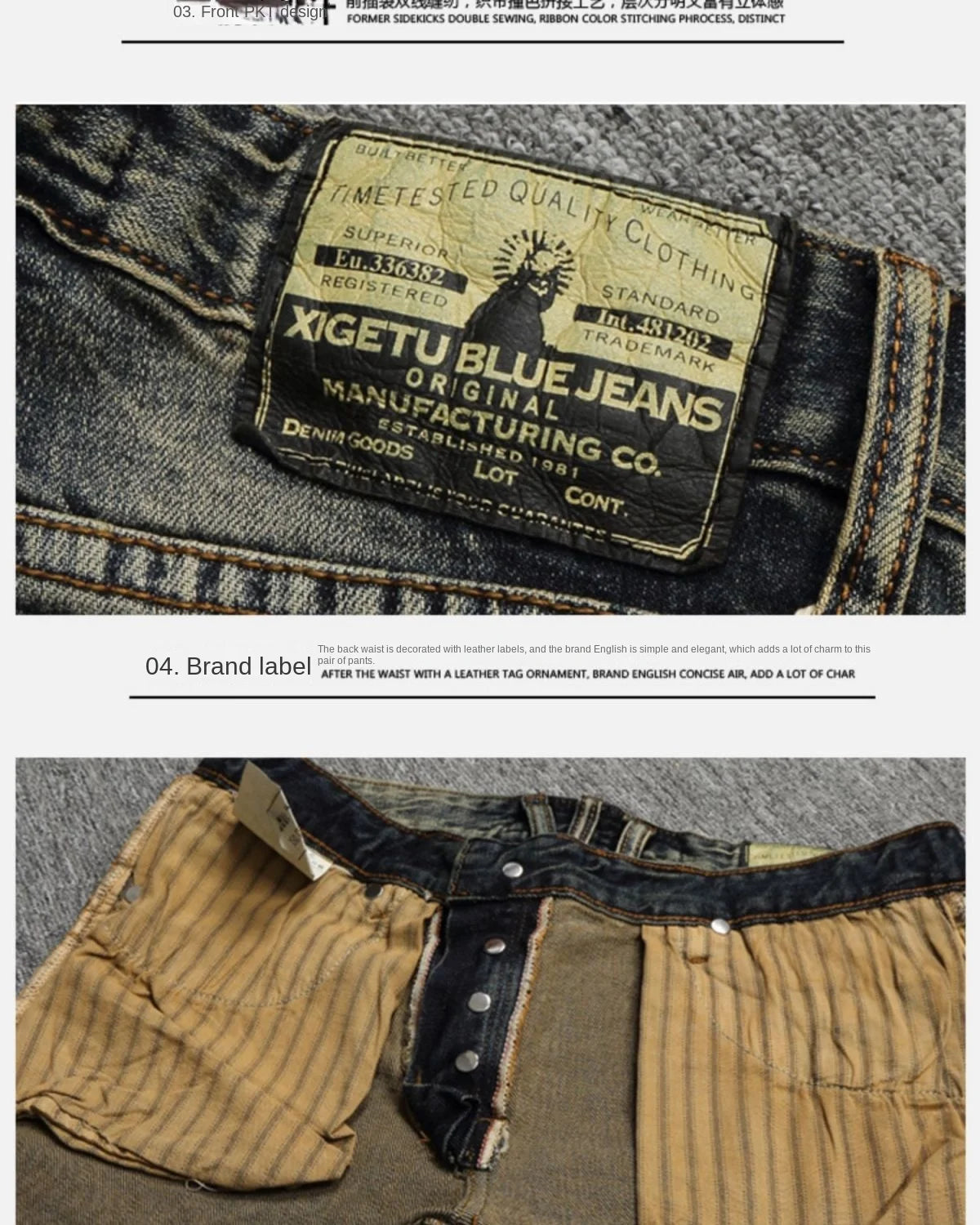 MEN FASHION Korean Style Clothes Brushed Fleece Denim Cargo Vintage Winter Straight Slim Luxury Streetwear 90s Trousers for Men