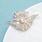 PENDRA Radiant Shell Pearl Brooch