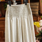 PENDRA Wide Leg Embroidered Pants