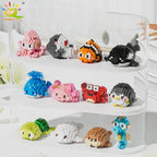 PENDRA Cute Shark Micro Building Set