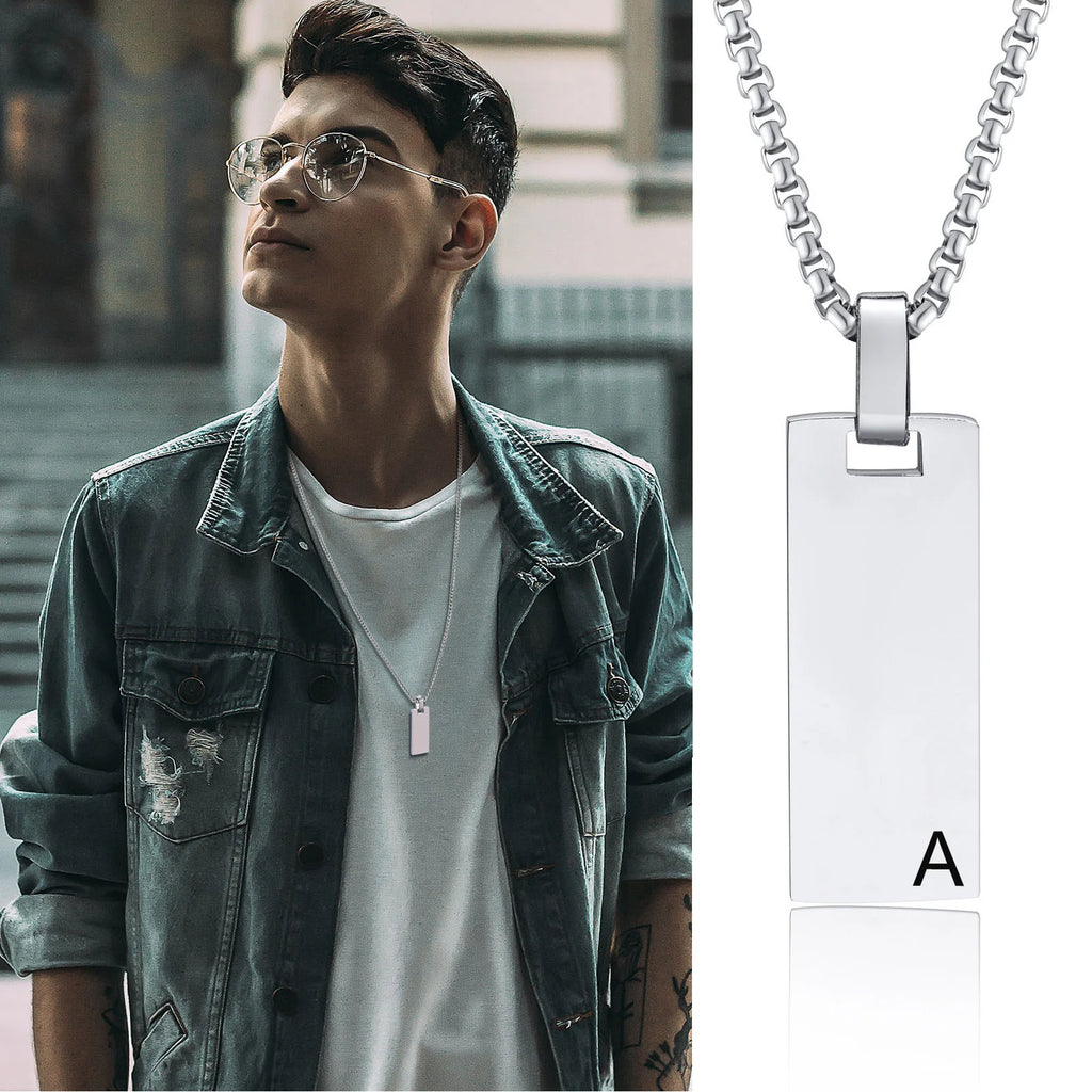 PENDRA Bar Initial Pendant Necklace