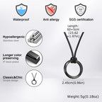PENDRA Mobius Black Pendant Necklace
