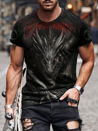 PENDRA Printed Sports Short Sleeve T-Shirt