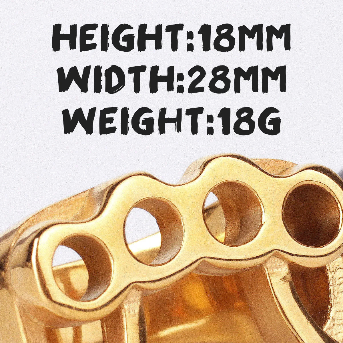 PENDRA Fight Boxing Knuckles Steel Ring