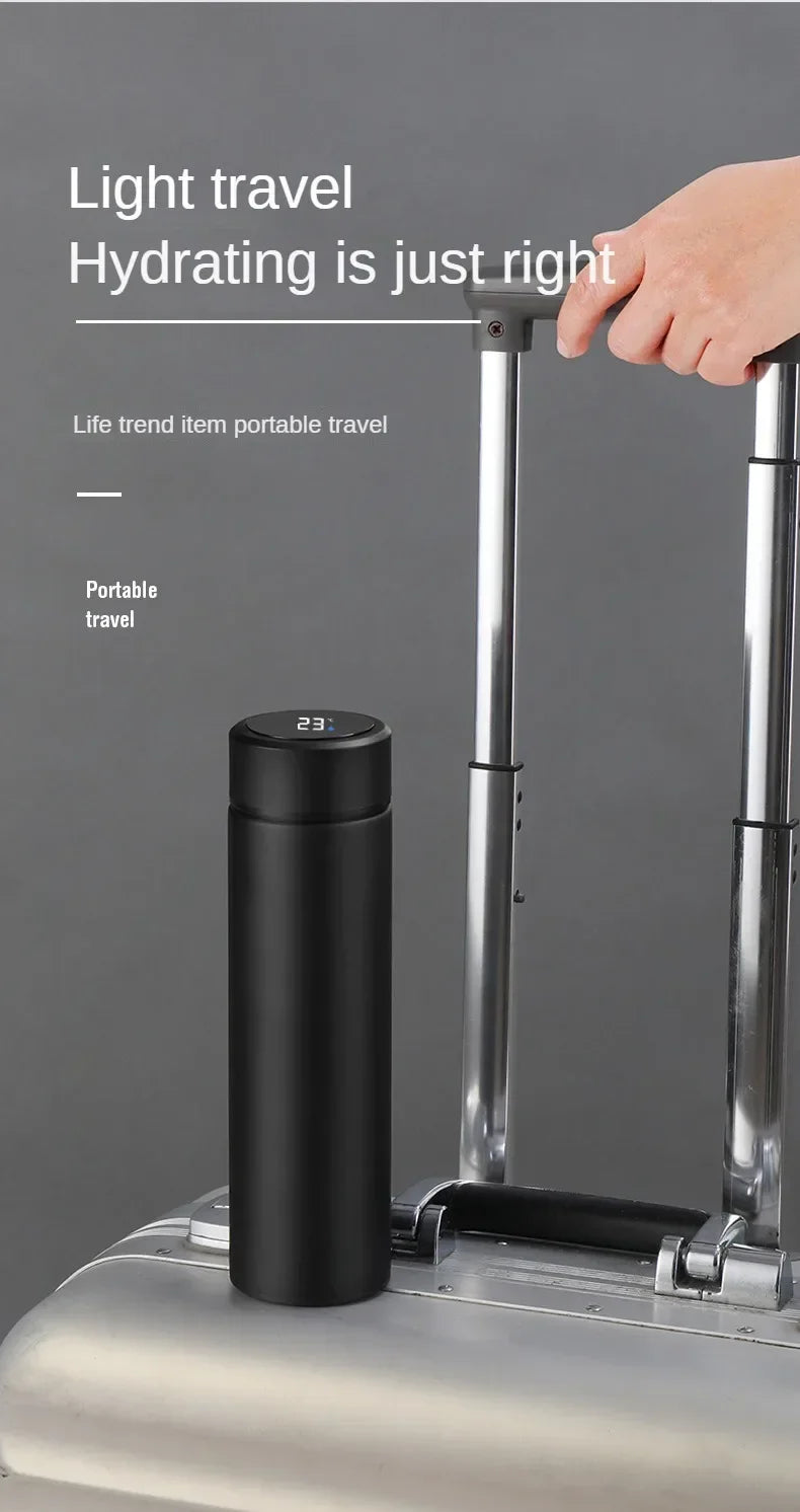 500ML High-Quality 304 Stainless Steel Smart Thermos Insulated Tea and Water Separation Cup for Men Women Best Christmas Gift