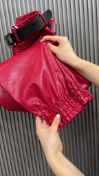 PENDRA PU Leather Warm Pants