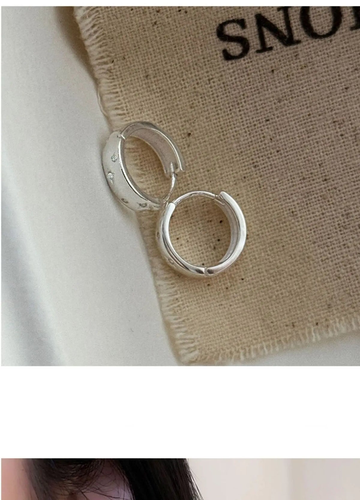 VENTFILLE 925 Sterling Silve Star Hoop Earring for Women Zircon Geometry Wide Office Versatile Jewelry Birthday Gift Dropship
