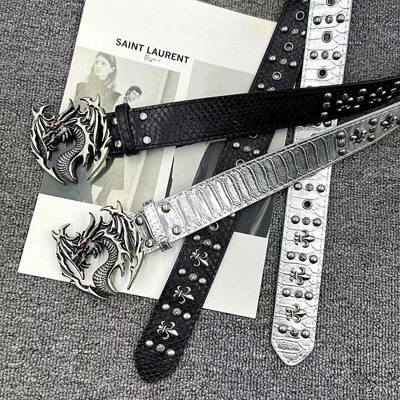 New Stylish Y2K PU Leather Fashion Punk Belt For Men and Women Trendy Accessory For Gift Giving Gothic Neutral Waist Belts
