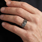PENDRA Sun Moon Bend Steel Ring