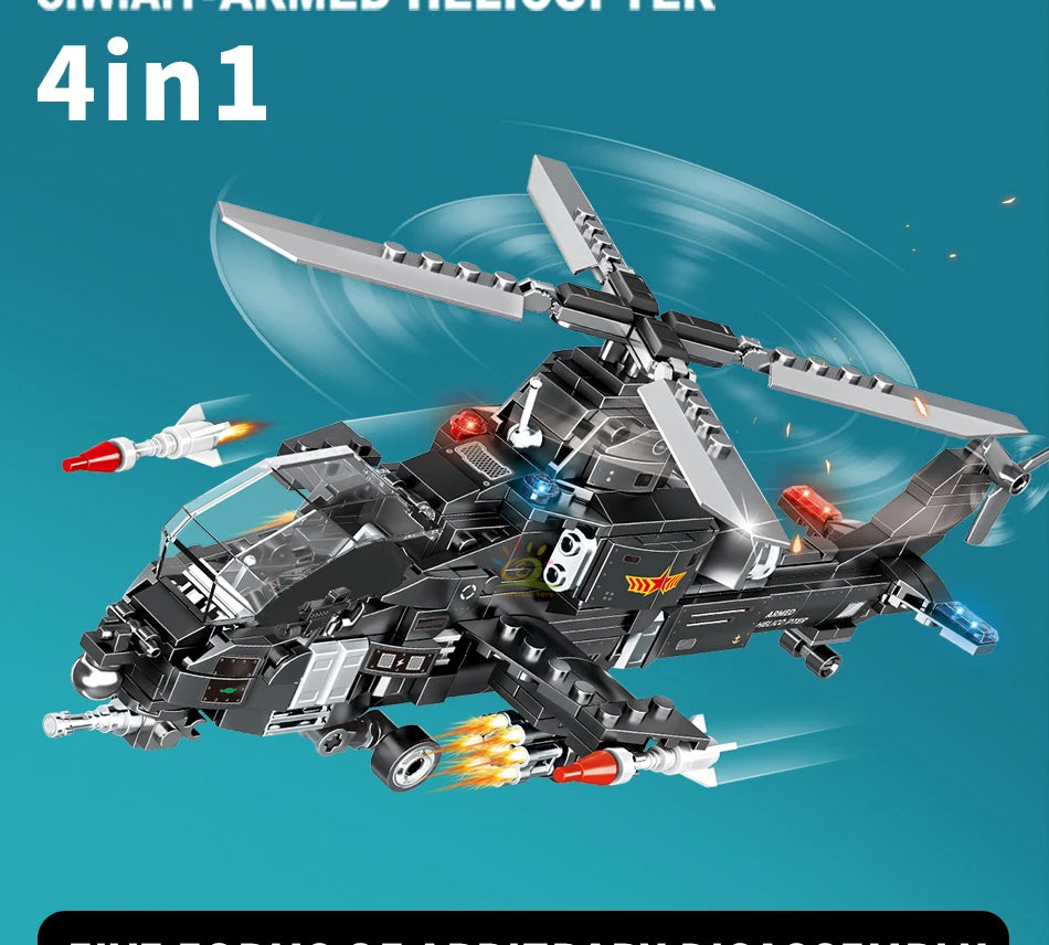 PENDRA 4in1 Swat Police Building Set