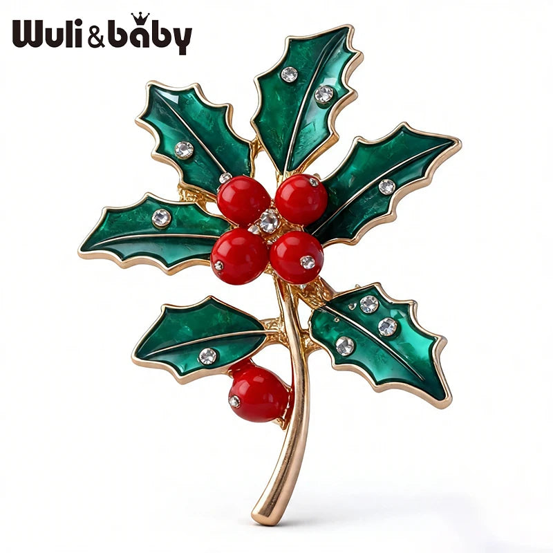 PENDRA Carnelia December Birthday Enamel Flower Brooch