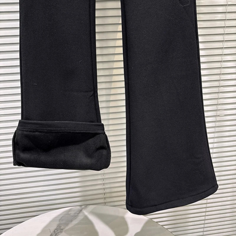 PENDRA Micro Flared Velvet Pants