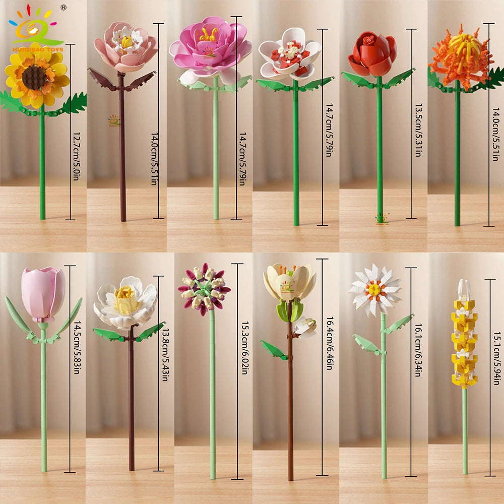 PENDRA Bouquet Rose Micro Building Set