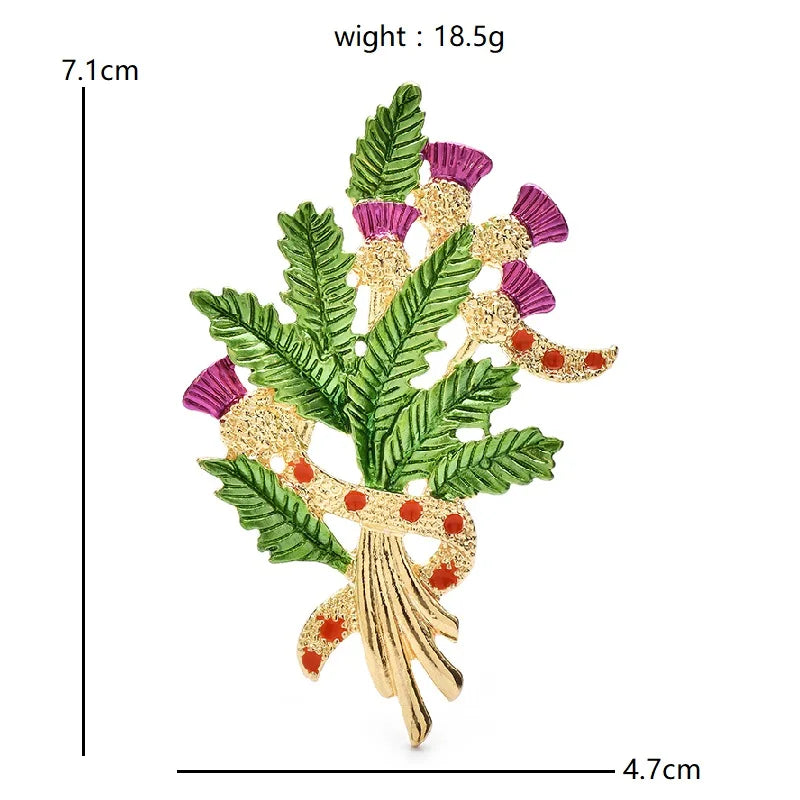 PENDRA Florielle30 Floral Brooch