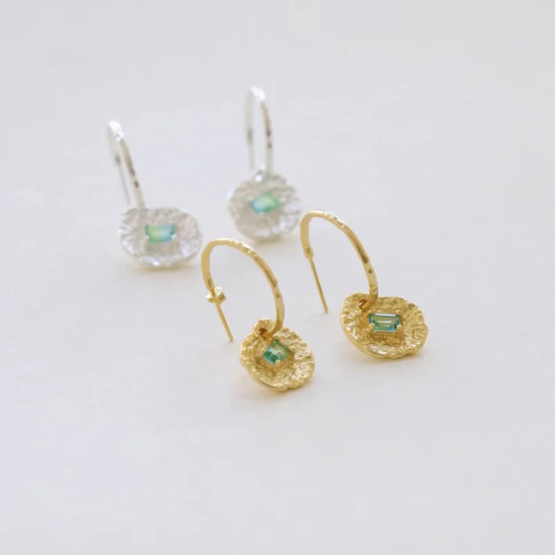 PENDRA Liquid Lava Sterling Silver Earrings