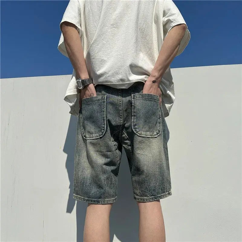 PENDRA Denim Ripped Pants