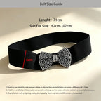 PENDRA Seraorae Rhinestone Pearl Wide Corset Belt