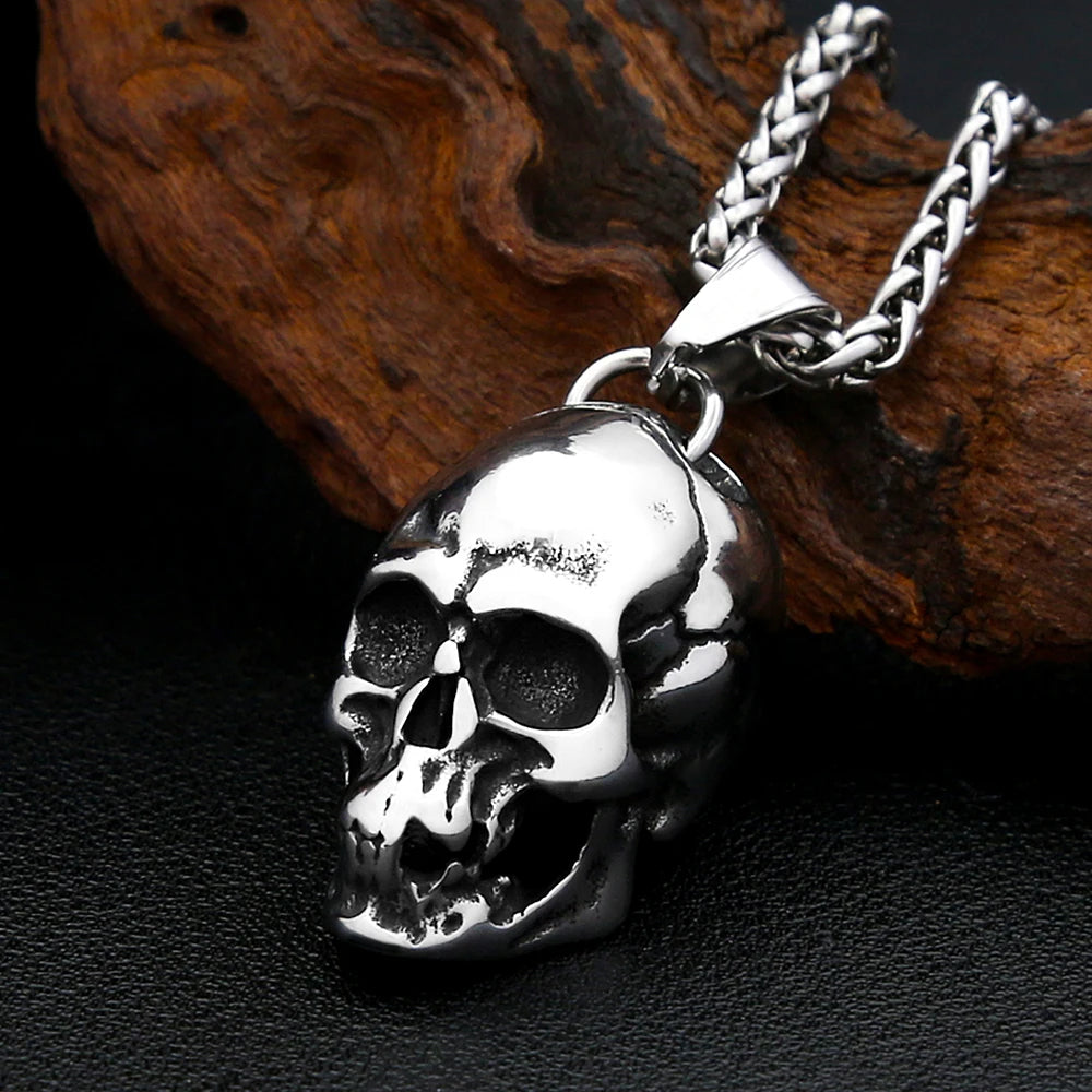 PENDRA Skull3D Punk 3D Skull Necklace