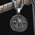 PENDRA Raven Wizard Steel Necklace