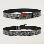 PENDRA Noralia Black Floral Belt