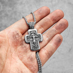 PENDRA Religion Jesus Cross Steel Necklace