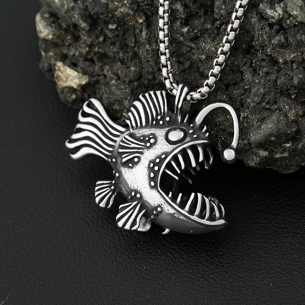 PENDRA Lanternfish 316L Stainless Steel Fish Pendant