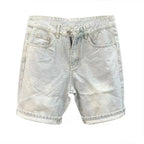 Light Blue Denim Shorts CowBoys Simple Solid Brand Summer New Slim-fit Non-elastic Washed Casual Half Pants Bermuda Shorts
