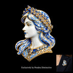PENDRA Zodiac Porcelain Animal Brooch