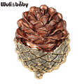 PENDRA Pineora Vintage Enamel Pinecone Brooch